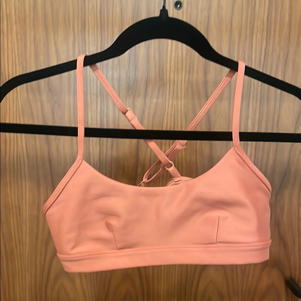 ALO Yoga Peach Cross-Back Bralette